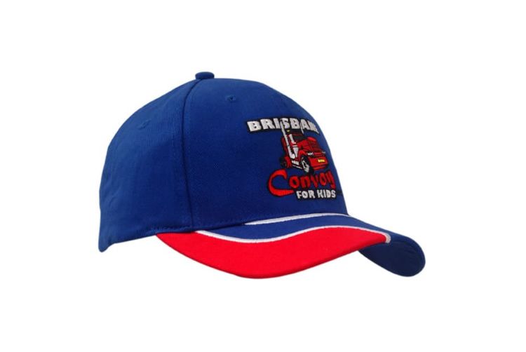 Picture of Brushed Heavy Cotton Cap with Insert/Embroidery on Peak