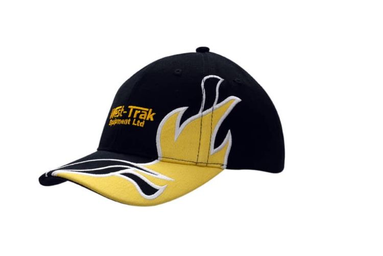 Picture of Brushed Heavy Cotton Cap with Fabric Inserts/Embroidery on Crown & Peak