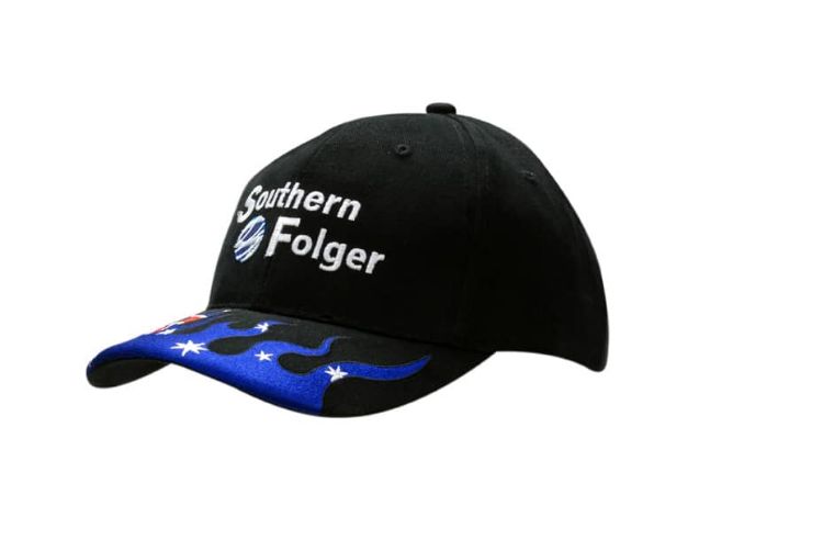 Picture of Brushed Heavy Cotton Cap with Australia Embroidery on Peak