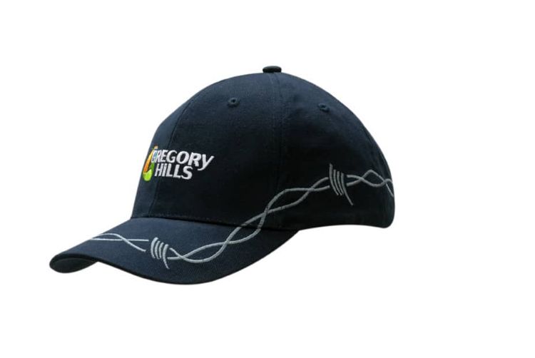 Picture of Brushed Heavy Cotton Cap with Chain Embroidery on Crown & Peak