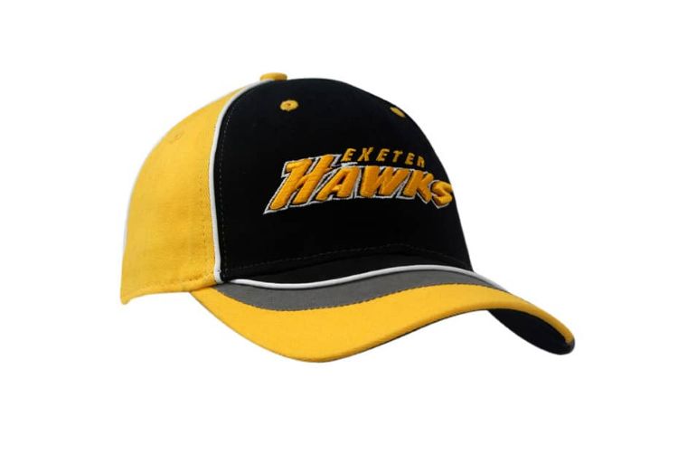 Picture of Brushed Heavy Cotton Cap with Crown/Peak Inserts & Piping