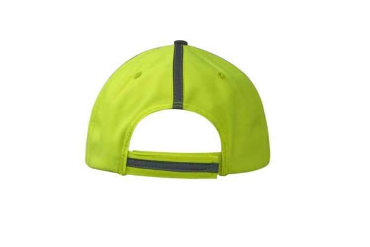 Picture of Luminescent Safety Cap with Reflective Piping/Stripes on Crown & Peak