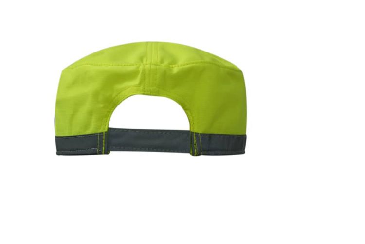 Picture of Luminescent Safety Military Cap with Reflective Open Sandwich & Reflective Crown Trim