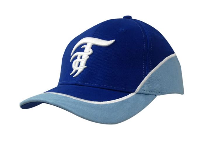 Picture of Brushed Heavy Cotton Cap with Crown/Peak Inserts & Embroidered Line