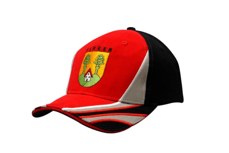 Picture of Brushed Heavy Cotton Cap with Sandwich Trim and Crown/Peak Inserts & Embroidery