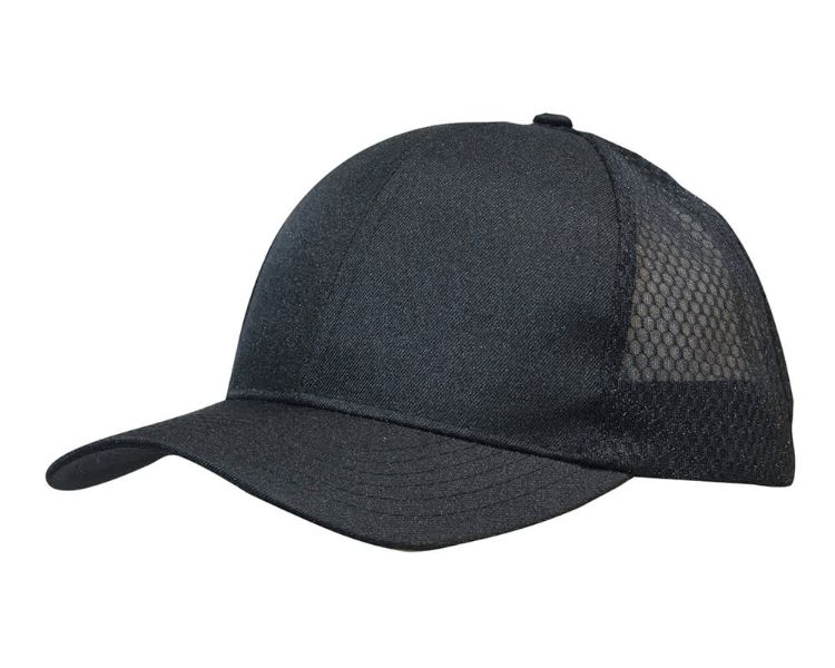 Picture of Breathable Poly Twill Cap with Honeycomb Mesh