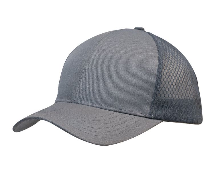 Picture of Breathable Poly Twill Cap with Honeycomb Mesh