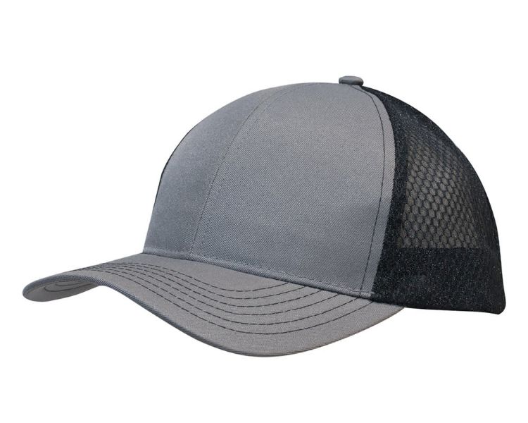 Picture of Breathable Poly Twill Cap with Honeycomb Mesh