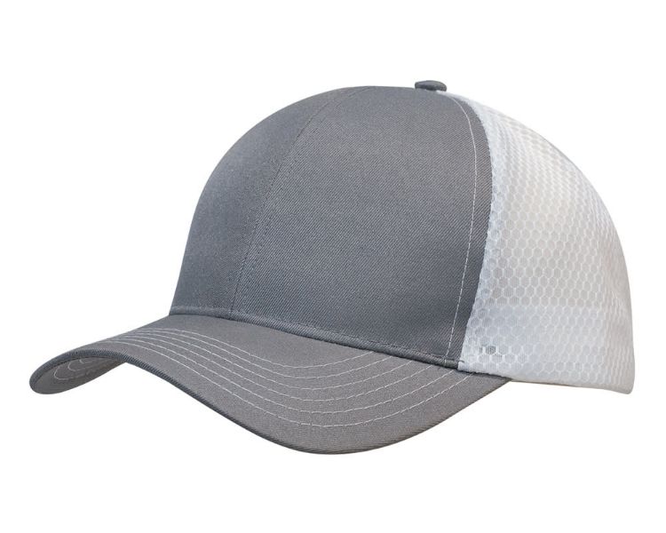 Picture of Breathable Poly Twill Cap with Honeycomb Mesh