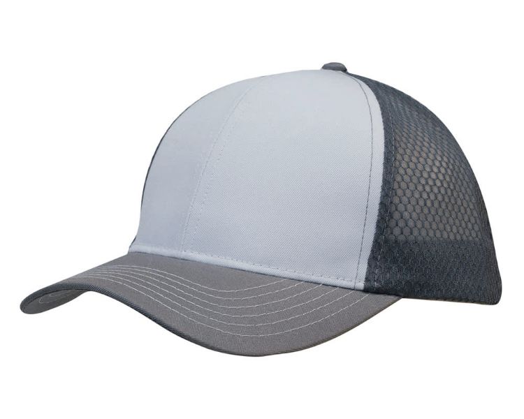 Picture of Breathable Poly Twill Cap with Honeycomb Mesh